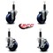 Service Caster 3.5'' Solid Poly Swivel 1'' Expanding Stem Caster Set 2 Total Lock Brakes, 4PK SCC-EXTTL20S3514-SPUS-2-S-2-1 - alternate 5